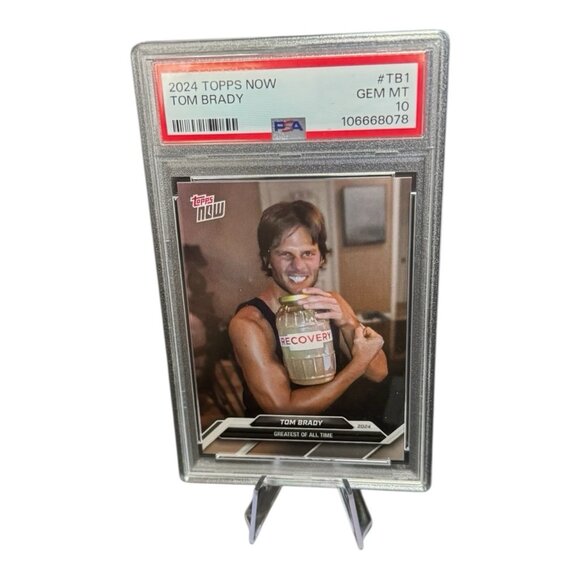 2024 Topps Now #TB1 Tom Brady PSA 10 Goat HOF - Picture 1 of 2